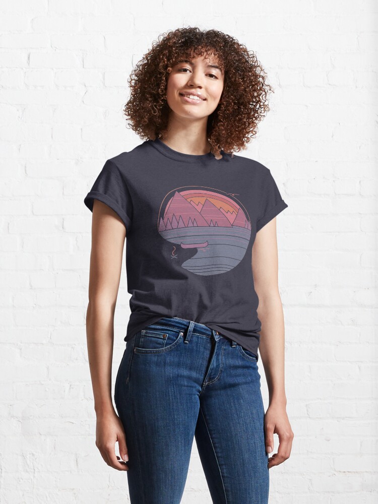 Thumbnail 4 of 7, Classic T-Shirt, The Mountains Are Calling designed and sold by thepapercrane.