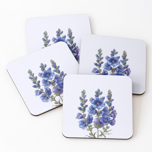 Item preview, July Birth Month Flower (Larkspur) designed and sold by ffatts.
