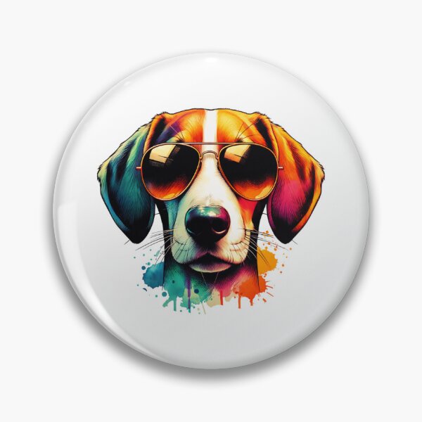 Item preview, Watercolor American Foxhound Wearing Sunglasses designed and sold by TheAnimalZ00.