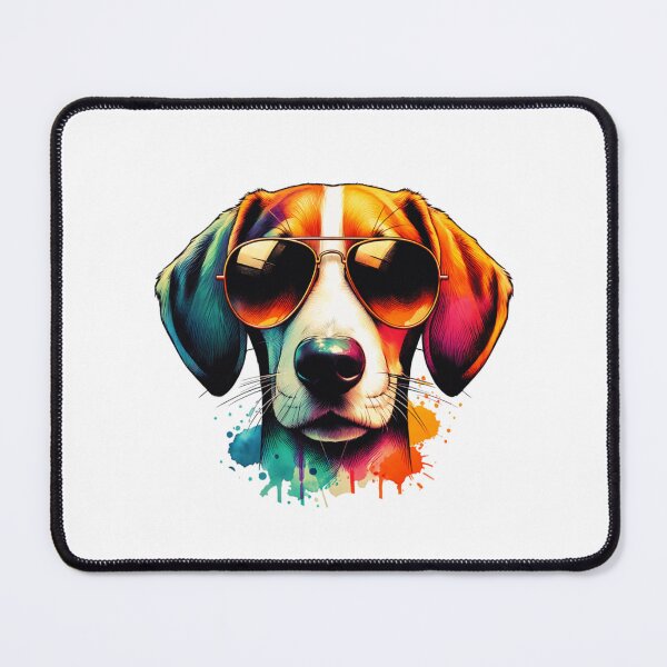 Item preview, Watercolor American Foxhound Wearing Sunglasses designed and sold by TheAnimalZ00.