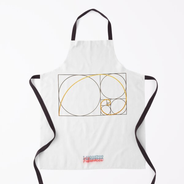 Item preview, Fibonacci Golden Ratio Spiral, square, circles designed and sold by Numbers-Art.