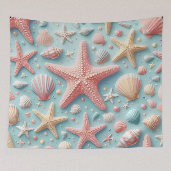 Item preview, Pastel starfish pattern designed and sold by Thedigital91.