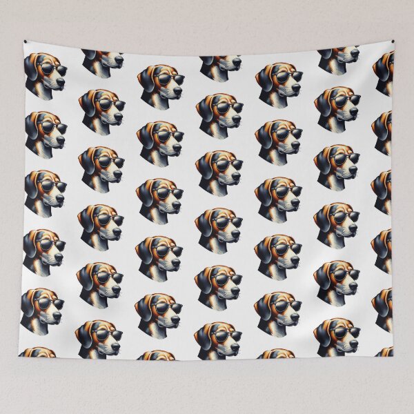 Item preview, American Foxhound Wearing Sunglasses designed and sold by TheAnimalZ00.