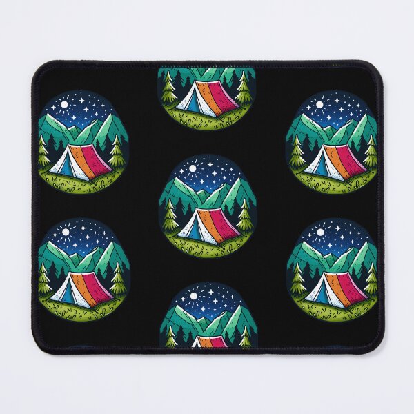 Item preview, Camping Under the Stars - Mountain Adventure Night Sky Design designed and sold by StickaTime.