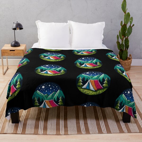 Item preview, Camping Under the Stars - Mountain Adventure Night Sky Design designed and sold by StickaTime.