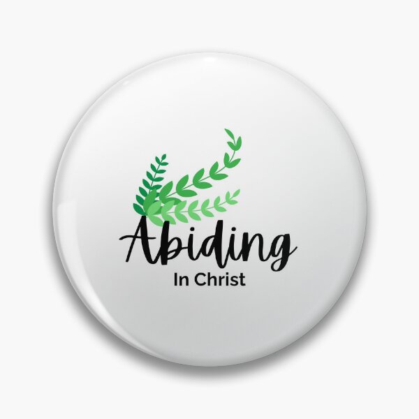 Item preview, Abiding in Christ - Christian Design with black stylized text and green plant designed and sold by Bo Christian  Merch.