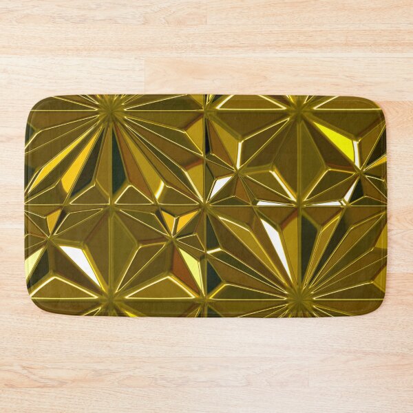 Item preview, 3-D Art Deco (Faux) 24-Karat Golden Hues Tile Pattern designed and sold by DEC02.