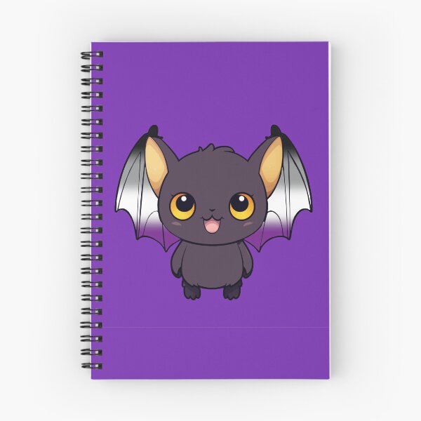 Item preview, Kawaii Bat with Asexual Pride Flag Colored Wings, Cute Ace Design designed and sold by Travelslightly.