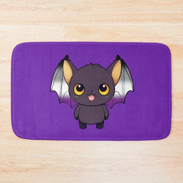 Item preview, Kawaii Bat with Asexual Pride Flag Colored Wings, Cute Ace Design designed and sold by Travelslightly.