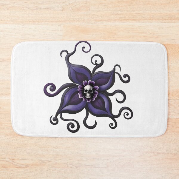 Item preview, Pretty Purple Skull Blossom | Gothic Punk Flower Graphic  designed and sold by DopeStick.