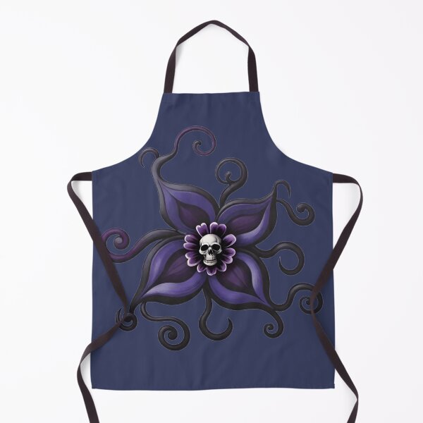 Item preview, Pretty Purple Skull Blossom | Gothic Punk Flower Graphic designed and sold by DopeStick.