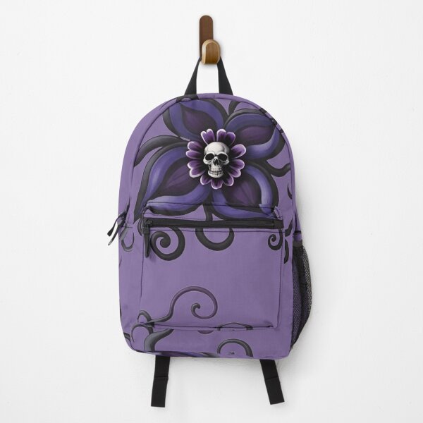 Item preview, Pretty Purple Skull Blossom | Gothic Punk Flower Graphic designed and sold by DopeStick.