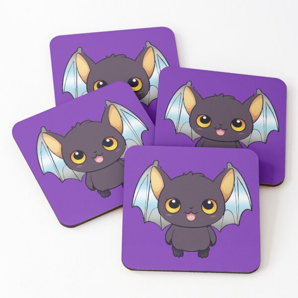 Item preview, Kawaii Bat with Demiboy Pride Flag Colored Wings, Cute Demi Design designed and sold by Travelslightly.
