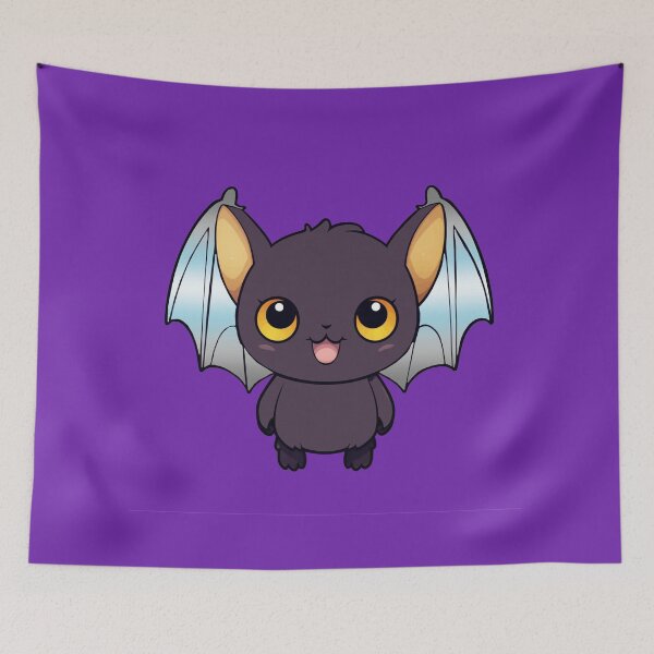 Item preview, Kawaii Bat with Demiboy Pride Flag Colored Wings, Cute Demi Design designed and sold by Travelslightly.