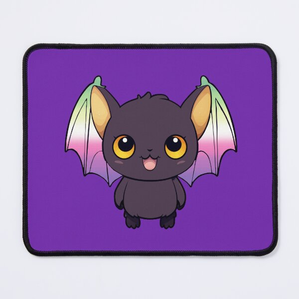 Item preview, Kawaii Bat with Genderfae Pride Flag Colored Wings, Cute Genderdoe Design designed and sold by Travelslightly.