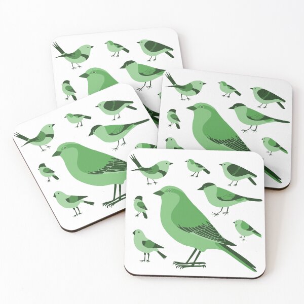 Item preview, Variety of birds, Birds sage green designed and sold by Truth Pixel.