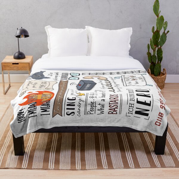 Item preview, The Best of The IT Crowd (blanket design) designed and sold by smoothfoxill.