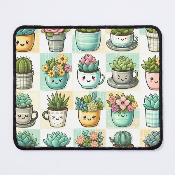 Item preview, Cute succulents pattern designed and sold by Thedigital91.