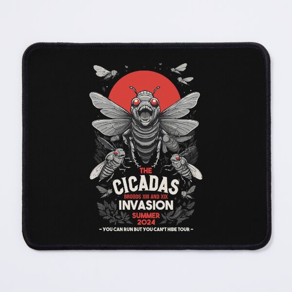 Item preview, Cicada Invasion Brood XIII & XIX Run But Can't Hide Summer 2024 designed and sold by GravitiTees.