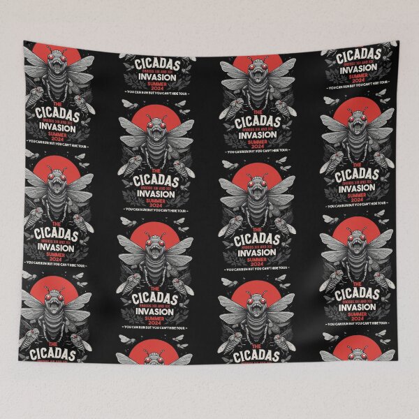 Item preview, Cicada Invasion Brood XIII & XIX  Run But Can't Hide Summer 2024 designed and sold by GravitiTees.