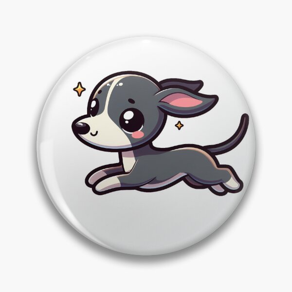 Artikelvorschau, Chibi Windhund rennt entworfen und verkauft von City0fDreams.