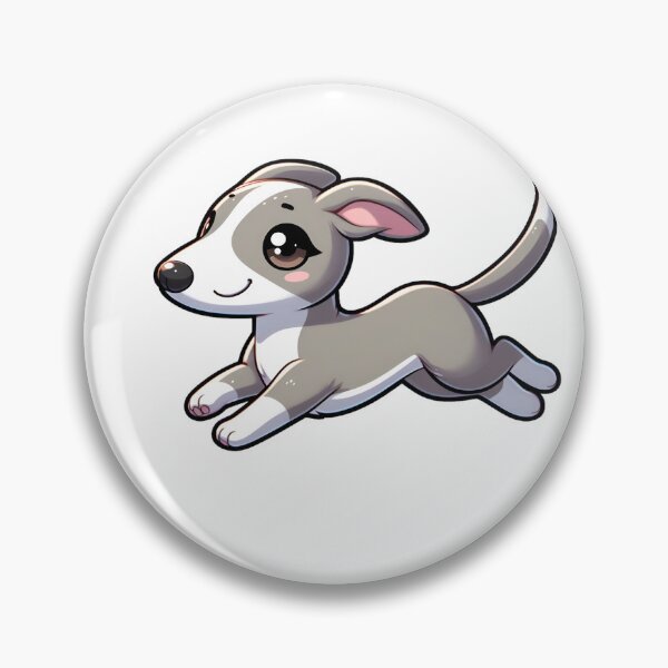 Artikelvorschau, Chibi Windhund rennt entworfen und verkauft von City0fDreams.