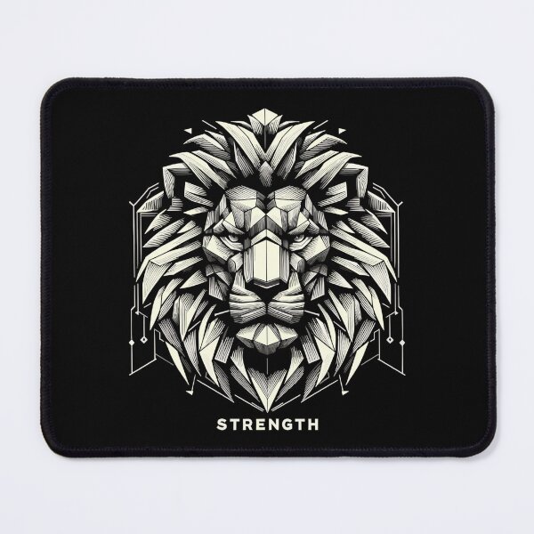 Item preview, lion lion head geometric geometry strength gift designed and sold by Pineapple-Tree.