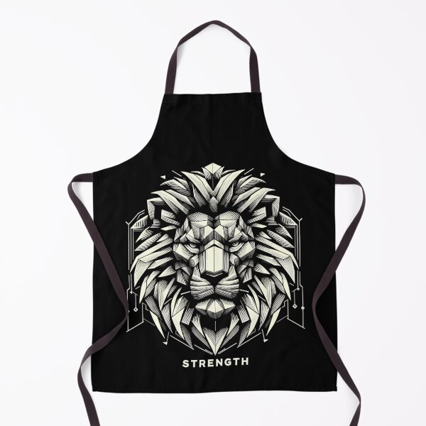 Item preview, lion lion head geometric geometry strength gift designed and sold by Pineapple-Tree.