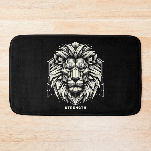 Item preview, lion lion head geometric geometry strength gift designed and sold by Pineapple-Tree.