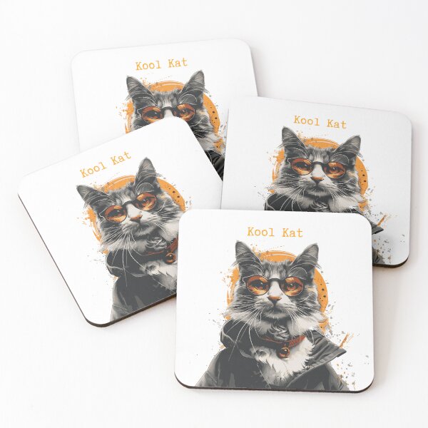 Item preview, Kool Kat. Cat Wearing Sunnies  designed and sold by catafinity.