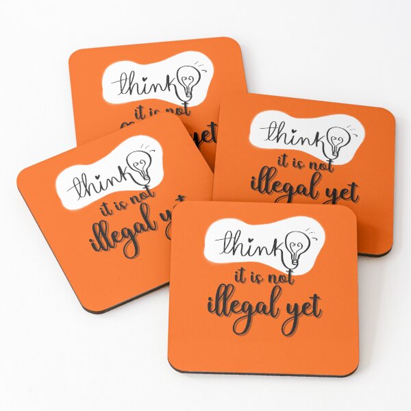 Item preview, use your brain, thinking is not illegal, awareness, raise your voice, use your voice, sarcastic, dark humor, funny designed and sold by LaughandLaugh.