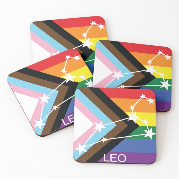 Item preview, Leo Constellation Progress Pride Flag designed and sold by EnchantedNewfy.