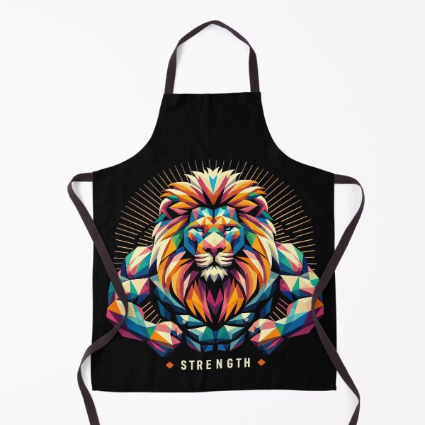Item preview, lion lion head geometric geometry strength muscles gift designed and sold by Pineapple-Tree.