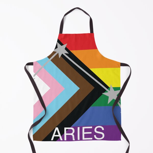Item preview, Aries Constellation Progress Pride Flag designed and sold by EnchantedNewfy.