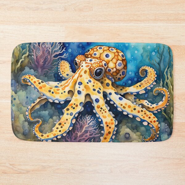 Item preview, Colourful Octopus - World Wildlife Watercolour Style designed and sold by Country-Artist.