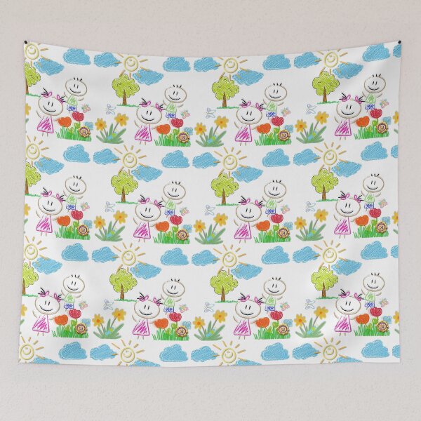 Item preview, Kids drawing spring time designed and sold by Mmgw1970.