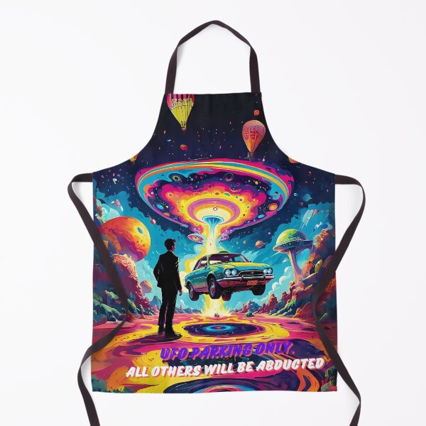 Item preview, UFO Parking All Others Will Be Abducted Art designed and sold by Obsidian Ink by Wilshire.
