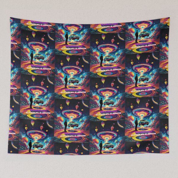 Item preview, UFO Parking All Others Will Be Abducted Art designed and sold by Obsidian Ink by Wilshire.