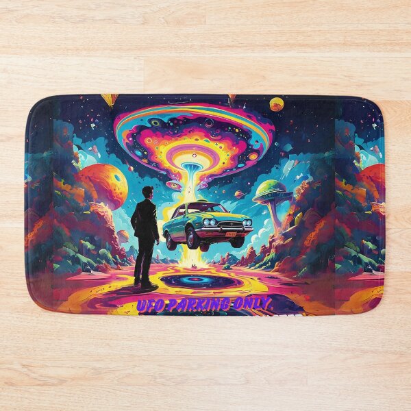 Item preview, UFO Parking All Others Will Be Abducted Art designed and sold by Obsidian Ink by Wilshire.