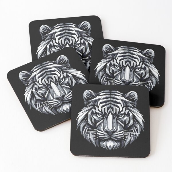 Item preview, Tiger tiger head geometric geometry gift designed and sold by Pineapple-Tree.