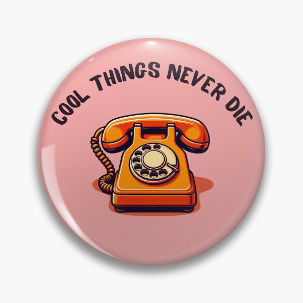 Item preview, Old rotary phone, orange color designed and sold by coloursforkids.