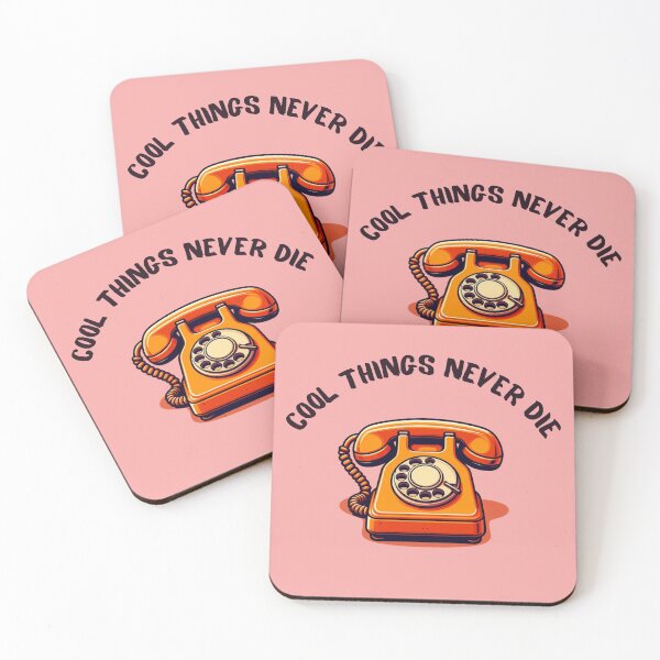Item preview, Old rotary phone, orange color designed and sold by coloursforkids.