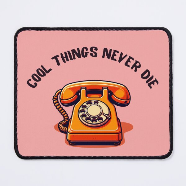 Item preview, Old rotary phone, orange color designed and sold by coloursforkids.