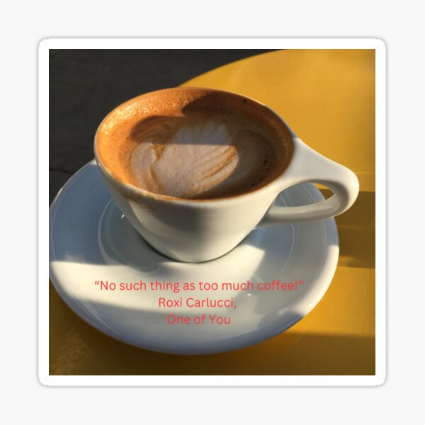 Roxi Carlucci & Coffee Sticker