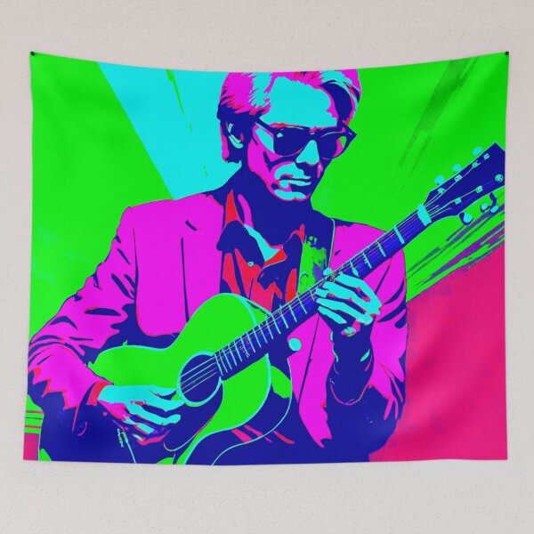 Item preview, Electrifying Performance: Vibrant Guitarist designed and sold by GrizzlyCollective.