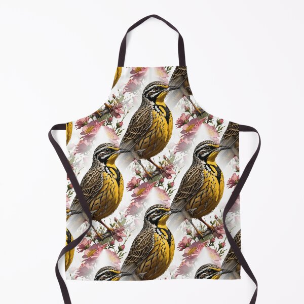 Item preview, Common Western Meadowlark Surrounded By Prairie Roses designed and sold by taiche.