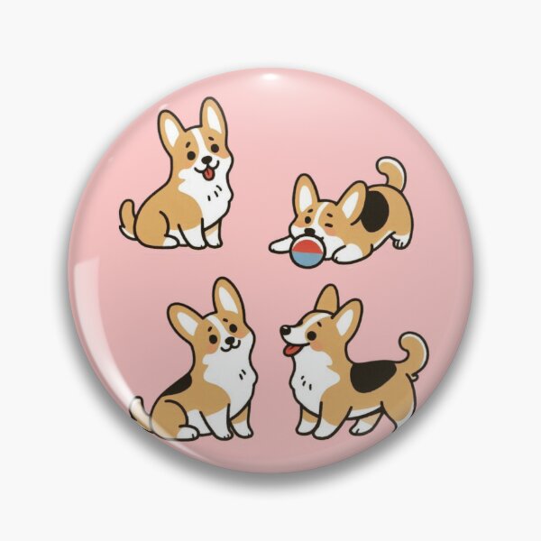 Artikelvorschau, Corgi-Set Süßer Corgi entworfen und verkauft von VerveVerseBoo.