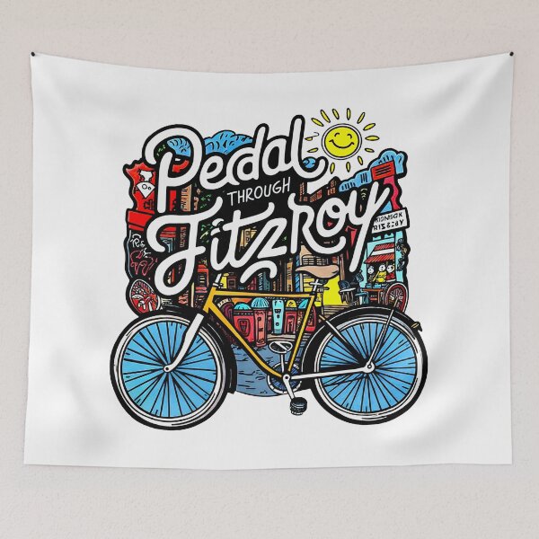 Item preview, Pedal Through Fitzroy: A Vibrant Cycling Adventure designed and sold by SplashTastic.