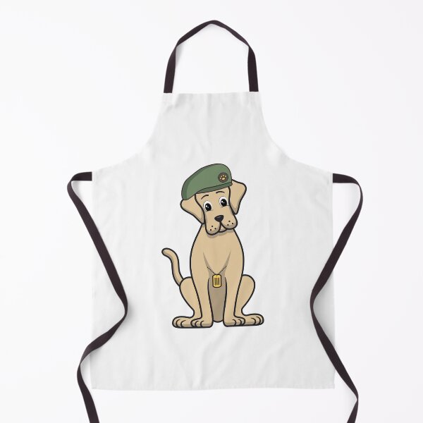 Item preview, Funny Big Brown Dog green beret designed and sold by Pet Station.