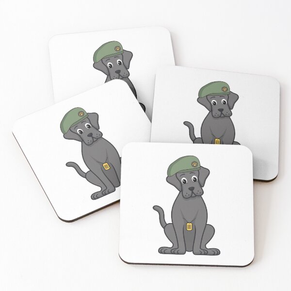 Item preview, Funny Big Black Dog green beret designed and sold by Pet Station.